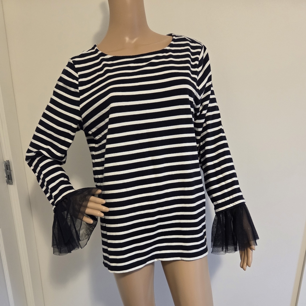 Beachlunchlounge Black & White Striped Shirt